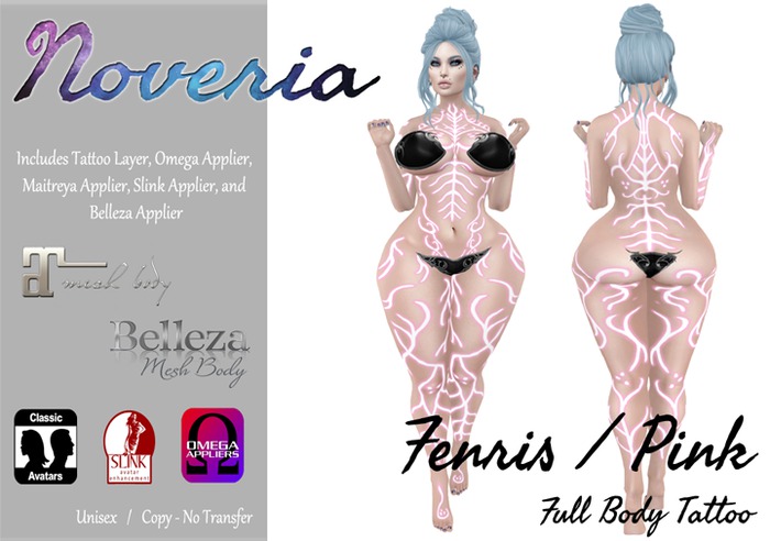 Noveria - Fenris Pink Tattoo