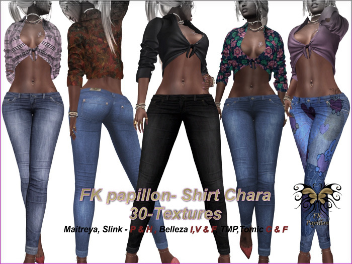 FK papillon Shirt Chara Demo