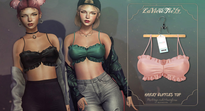 Tee*fy Hayley Ruffles Top - strawberry