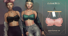 Tee*fy Hayley Ruffles Top - strawberry