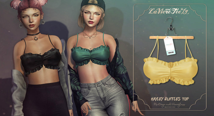 Tee*fy Hayley Ruffles Top - Lemon