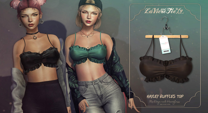 Tee*fy Hayley Ruffles Top - chocolate