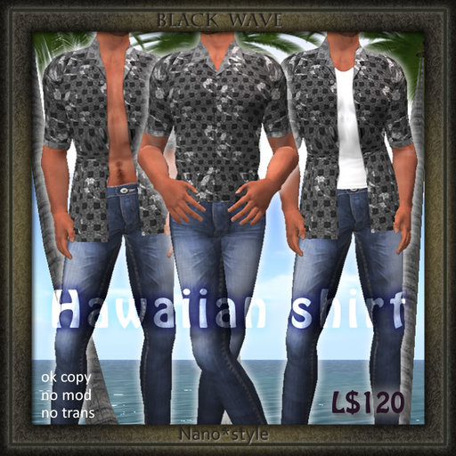 Hawaiian shirt [Wave]