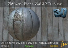 JU Old Wood Plank 025 3D Textures Full Perm