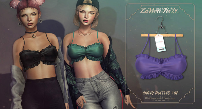 Tee*fy Hayley Ruffles Top - peri