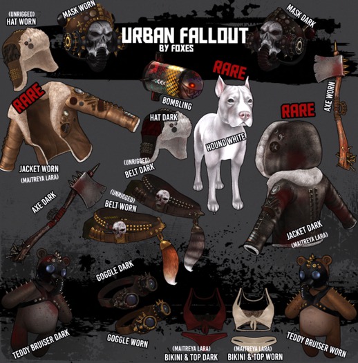 Foxes - Urban Fallout - Bikini Bottoms/top - Worn [box]