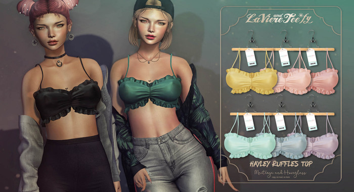 Tee*fy Hayley Ruffles Top    - Pastel Pack