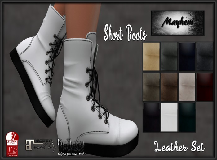 Low Cut Boots -Leather Set