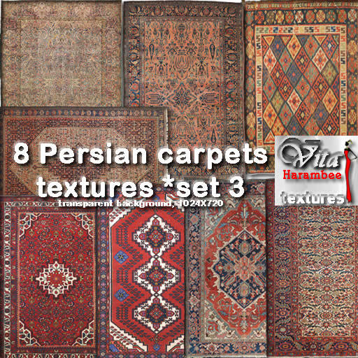 8 Persian carpets FP set3