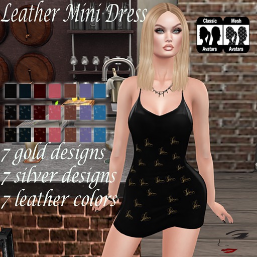 YGTL - CLASSIC LEATHER MINI DRESS  