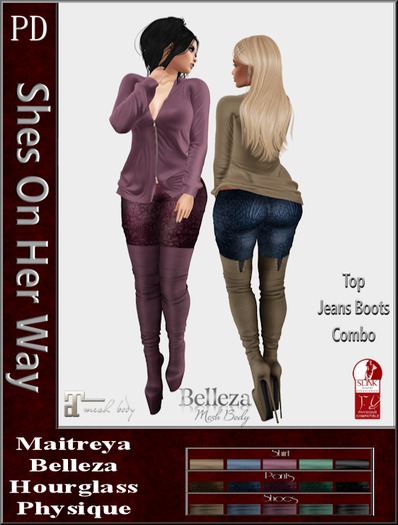 PD ~ Sales Bag - Shes On Her Way Top, Leggins & Boots