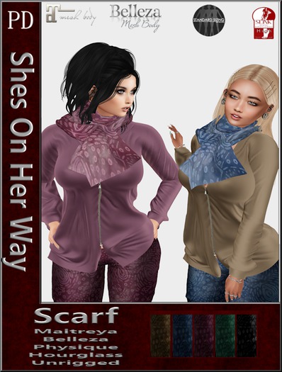 PD ~ Sales Bag - Shes On Her Way Scarf