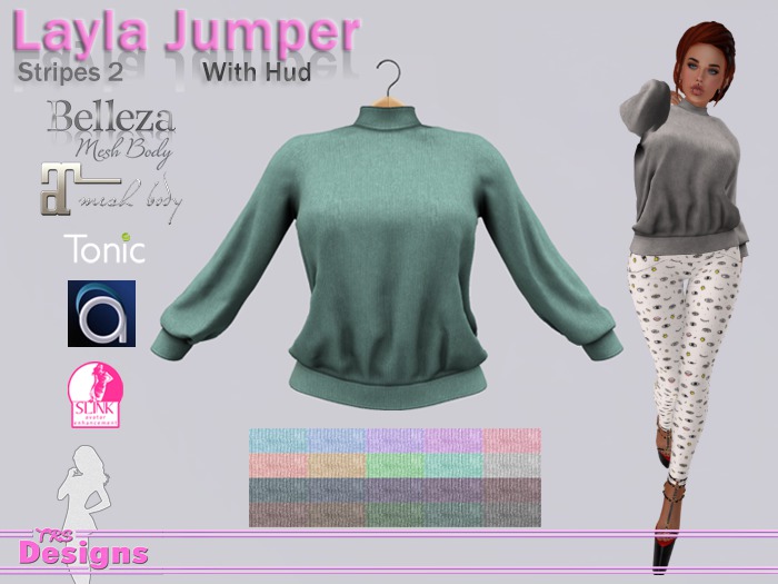 Layla Jumper With Hud Stripes 2