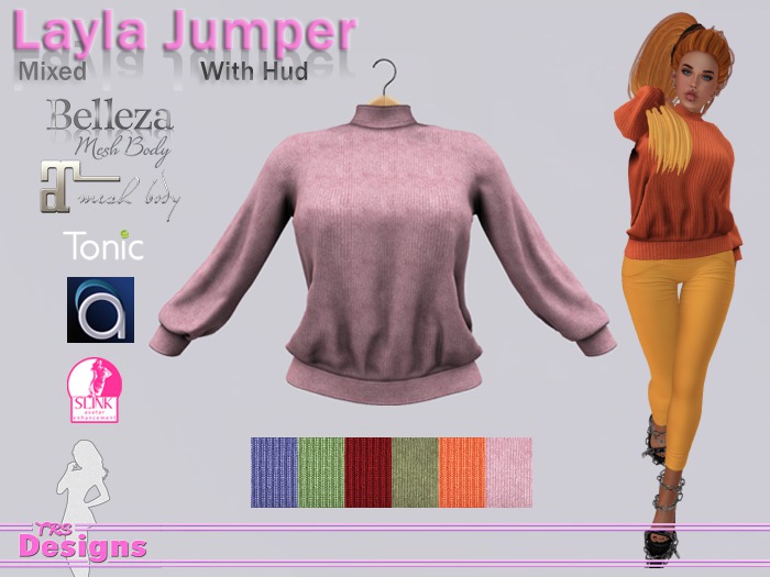 Layla Jumper With Hud Mixed