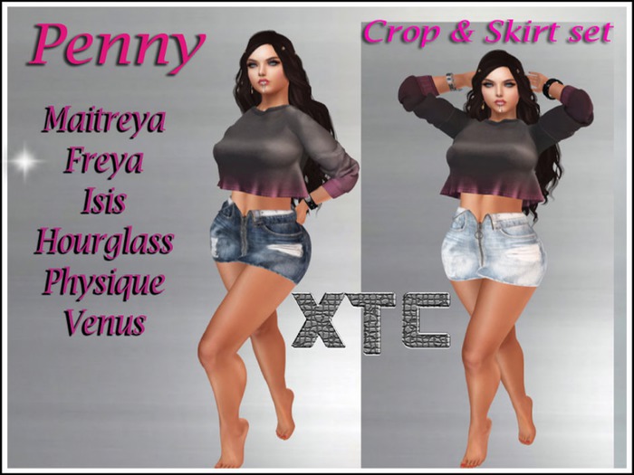XTC:: Penny Skirt & Crop Set