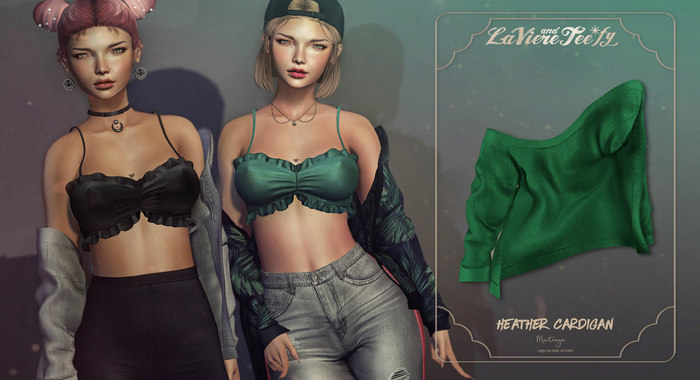 Tee*fy Heather Cardigan - emerald