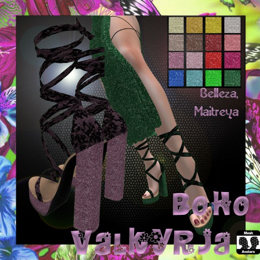 BV Glitter & Gold Sandals [Box]