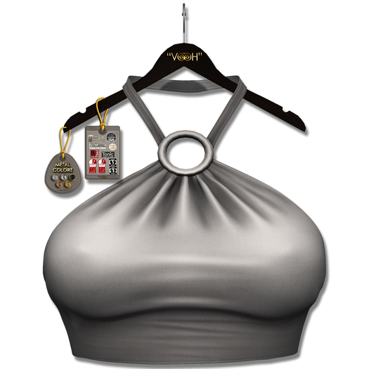 " VOOH " ASTER HALTER TOP "GREY"
