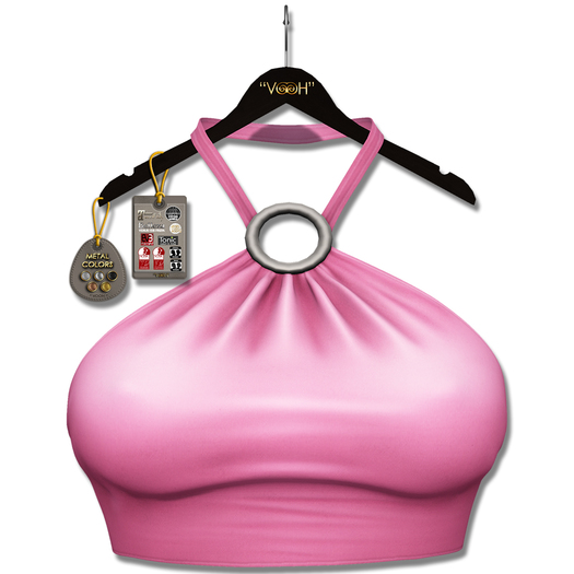 " VOOH " ASTER HALTER TOP "PINK" (ADD ME)