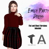 Emily Party Dress - Red Plaid