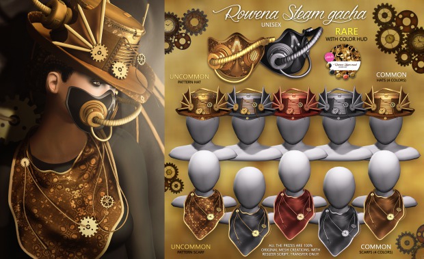 Astralia - Rowena Steam gacha (hat pattern) UNCOMMON