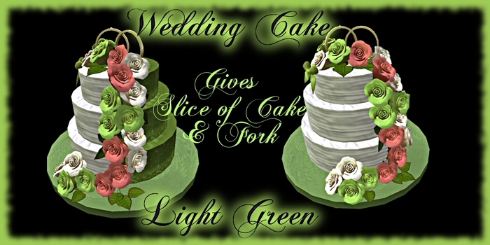 Roses By Res - Wedding Cake Light Green & White Roses Gift Box