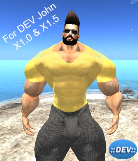 [D.Cavalieri] John - Yellow Sexy Muscle  T-Shirt