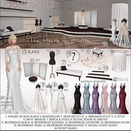 13. Dead Dollz - The House of Brides - Bridesmaid Lavender