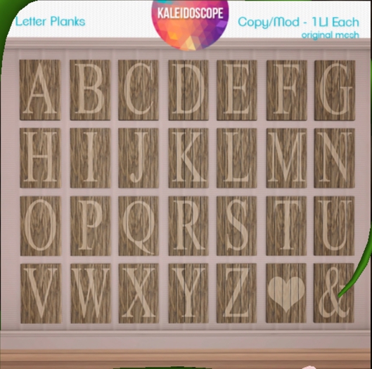 Kaleidoscope - Slatted Letter U