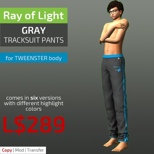 (RL) Tracksuit Pants (gray)