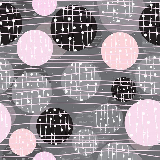 Isometric Pink & Gray Circles Wallpaper