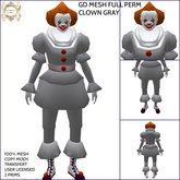 GD MESH FULL PERM CLOWN GRAY