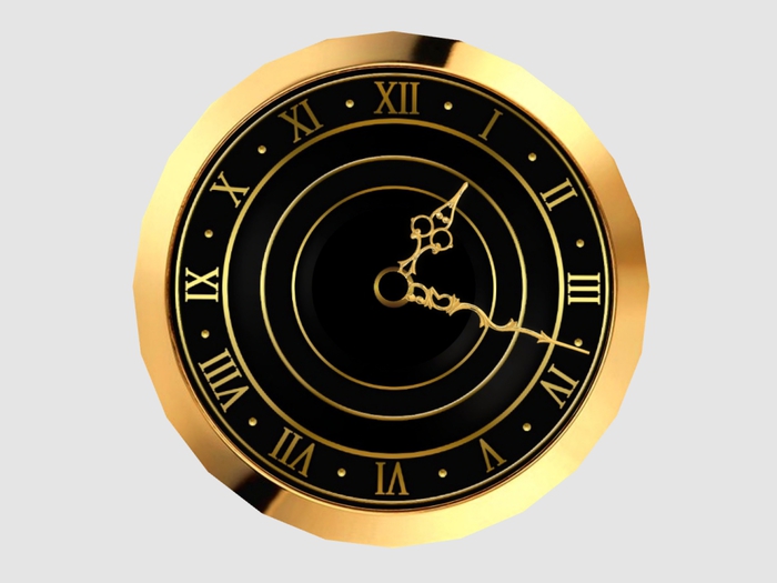 Clock wall Gold RN round 2