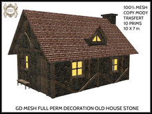 GD MESH FULL PERM DECORATION OLD HOUSE STONE