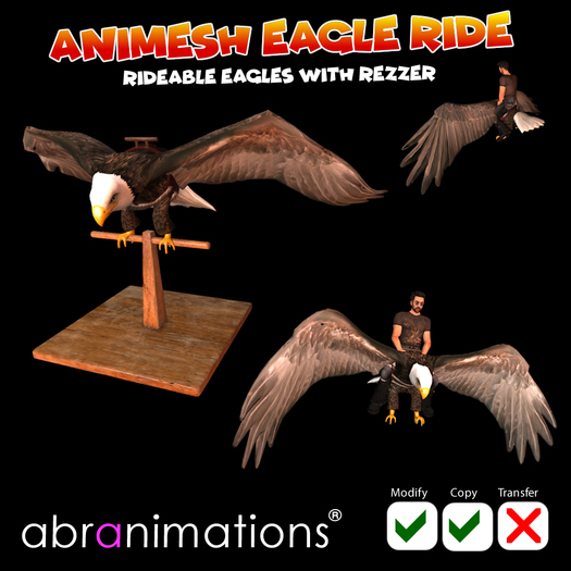 Animesh Rideable Eagle + Rezzer