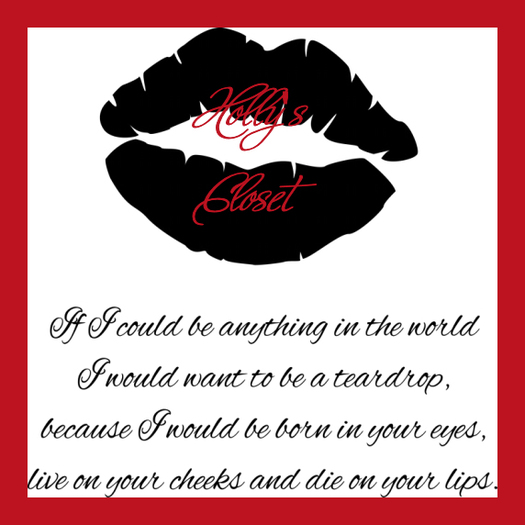 Holly's Closet-Valentine Lips b&w