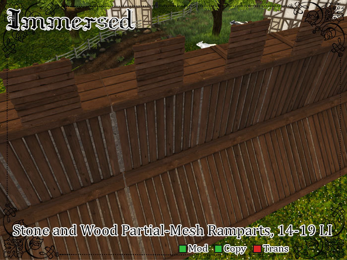 .:I:. Stone and Wood Partial Mesh Ramparts