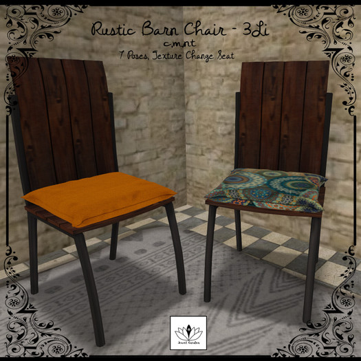 The Jewel Garden - Rustic Barn Chair