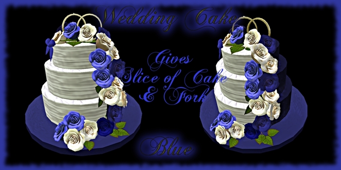 Roses By Res - Wedding Cake Blue Roses Gift Box