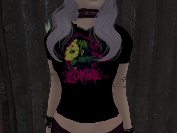 Women's Fitted Zombie Graphic Tee