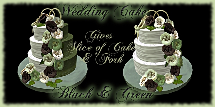 Roses By Res - Wedding Cake Black & Green Tea Roses Gift Box
