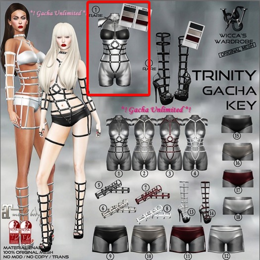 #1 Wicca's Wardrobe - Trinity Harness RARE [GACHA]