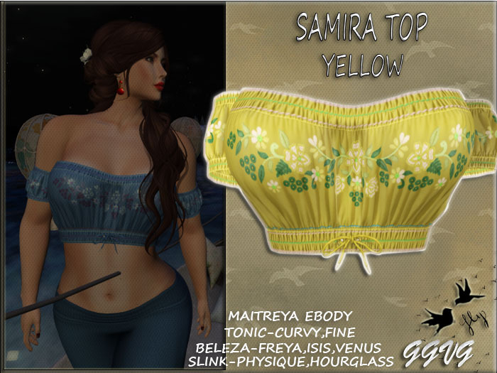 SAMIRA BOHO TOP YELLOW