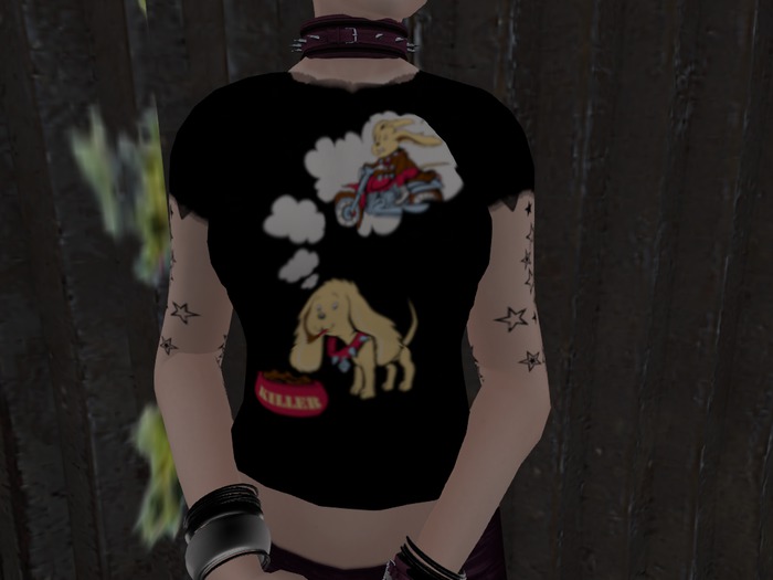 Women's Fitted Killer Puppy Graphic Tee