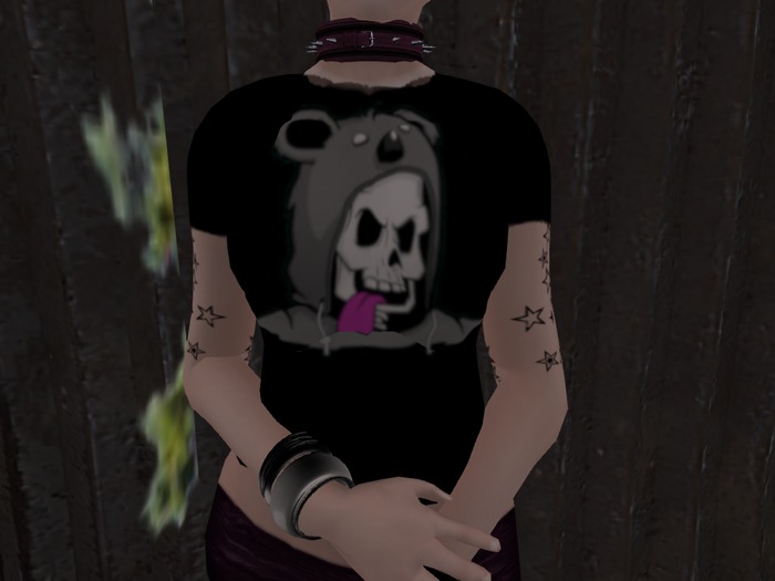 Women's Fitted Koala Skull Graphic Tee