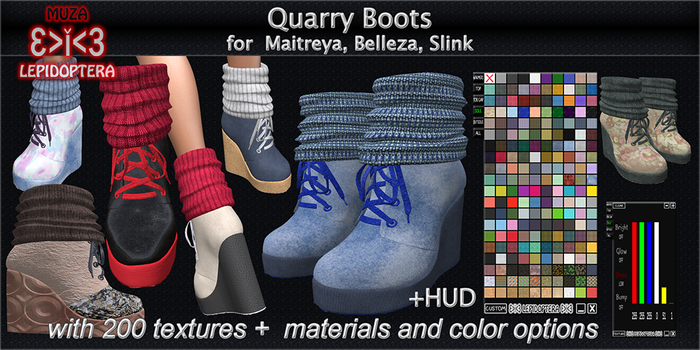 }>i<{ MUZA Quarry Boots + HUD