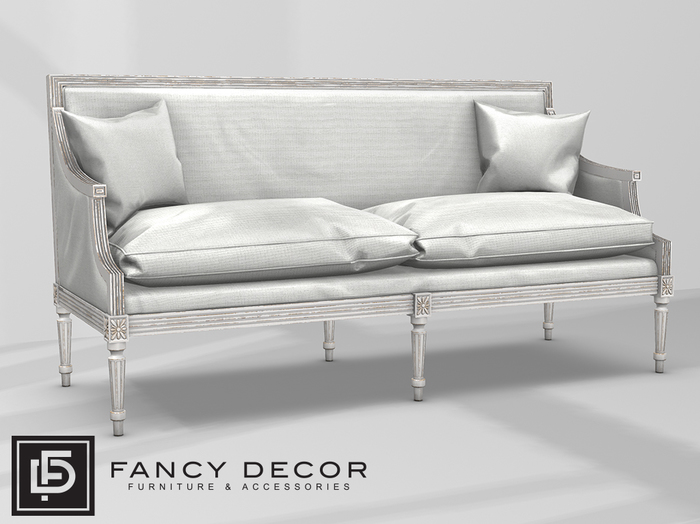 Fancy Decor: Faline Sofa  - White (pg)