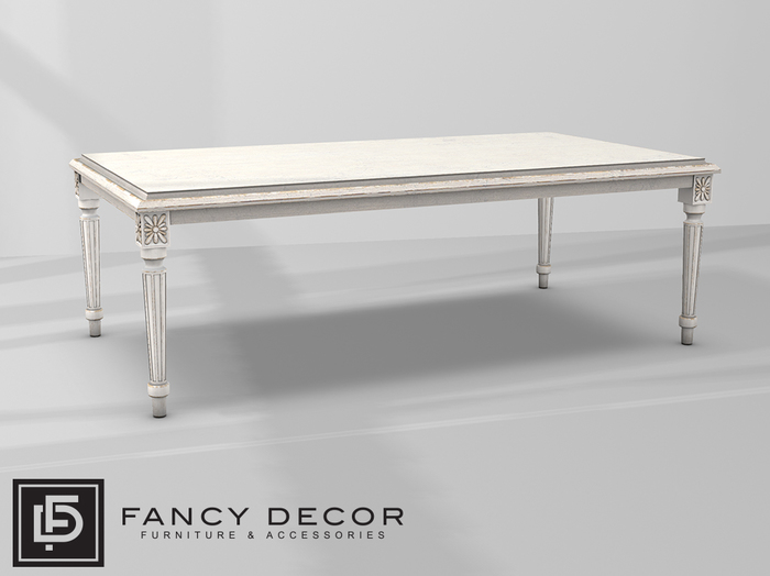 Fancy Decor: Faline Coffee Table (white)