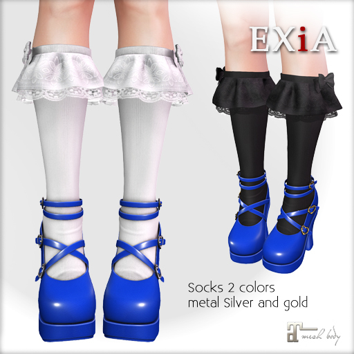 * EXiA * Nicol Heels & Socks Navy
