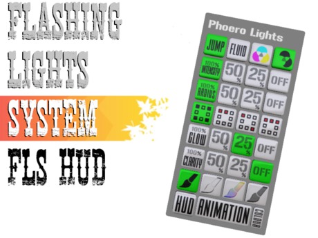 Second Life Marketplace - HUD [FLS] Flashing Lights System [1.1] Starter